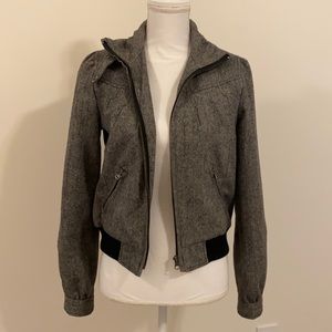 Tweed Bomber Jacket